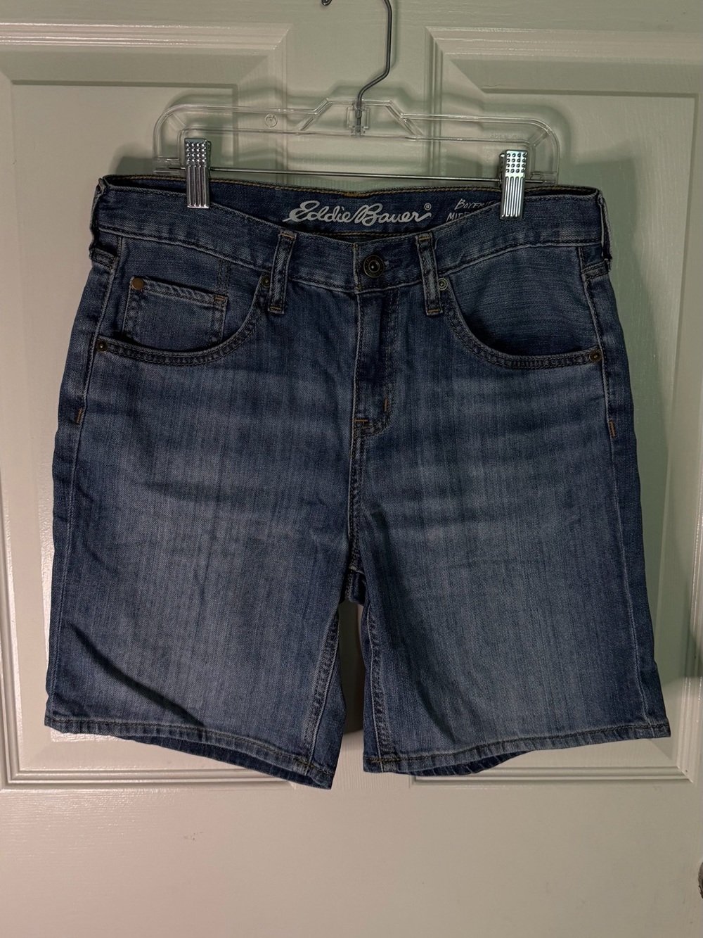 Eddie Bauer Men's Medium Wash Denim Shorts - Blue
